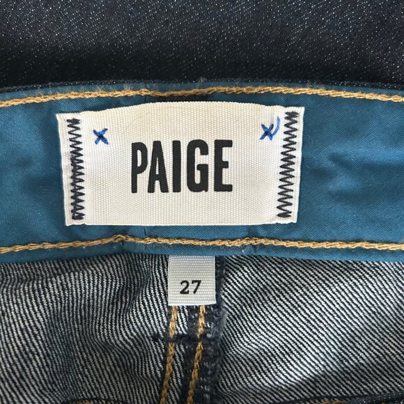 PAIGE Skyline Skinny Jeans Dark Wash Denim Women’s Size 27 - Picture 5 of 9